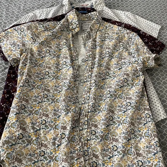 6 bundle LOT mens M button down shirts. - Picture 7 of 12